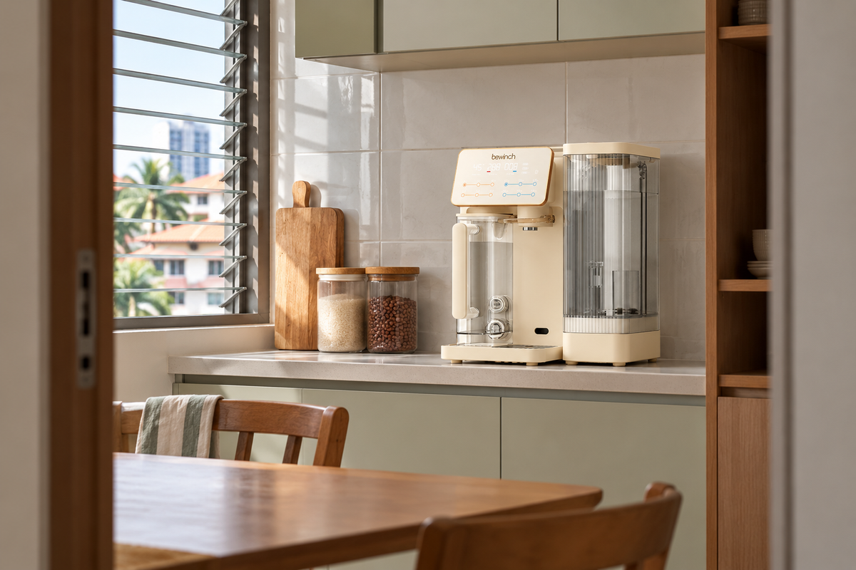 Bewinch G3 in a compact Malaysian apartment kitchen