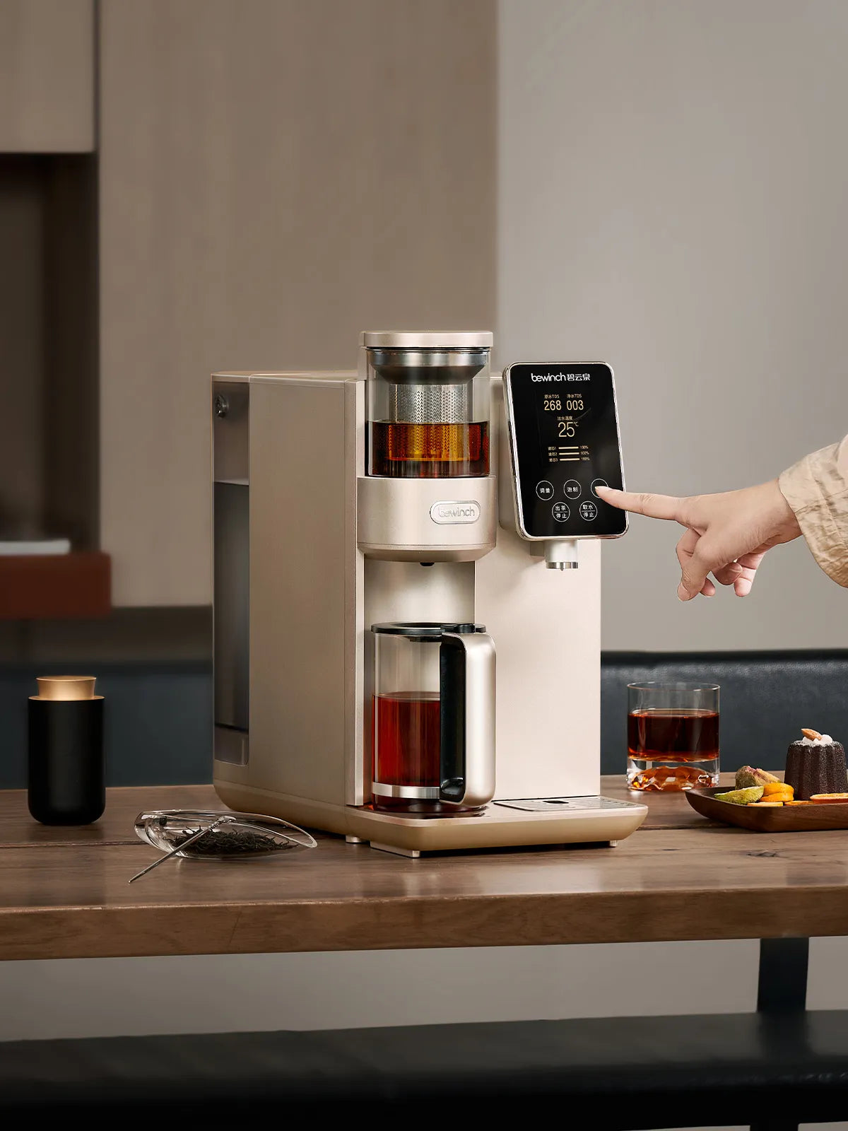 Bewinch S5 Compact RO Countertop Water Purifier – Instant Hot& Tea Brewing Modes|Reverse Osmosis with Mineral Retention | Space-Saving Tabletop Design RT508M