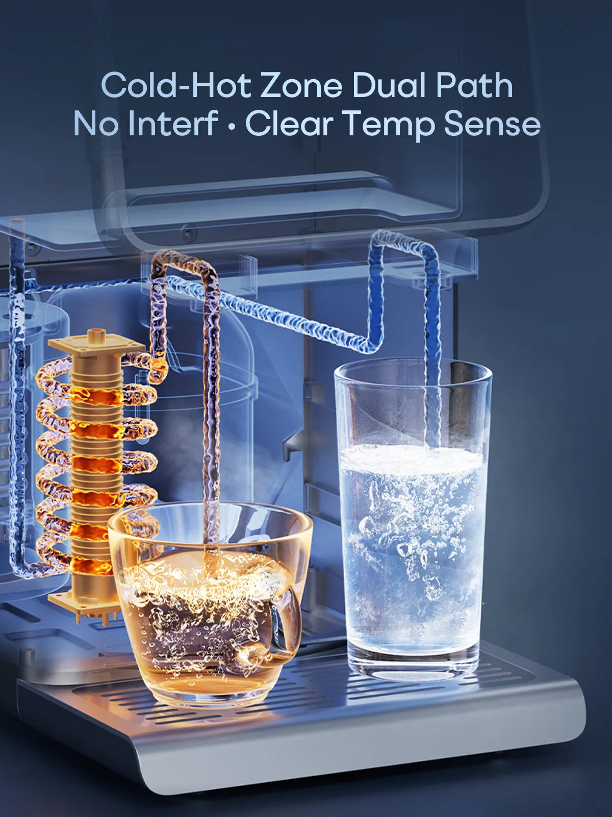 Bewinch G7c Alkaline Ice & Hot Countertop Water Purifier – RO Filtration, 3-Second Cold/Hot for Drinks & Cooking | Smart Tabletop System RB602