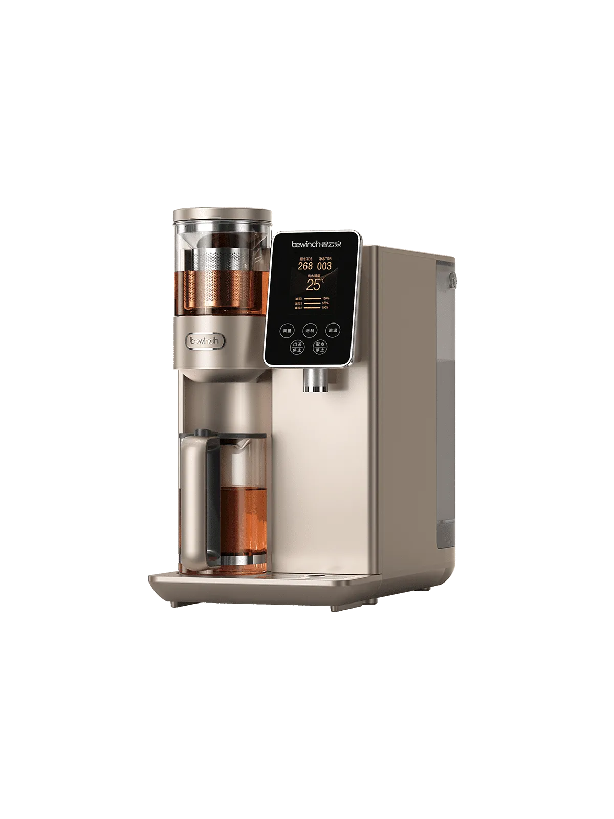 Bewinch S5 Compact RO Countertop Water Purifier – Instant Hot& Tea Brewing Modes|Reverse Osmosis with Mineral Retention | Space-Saving Tabletop Design RT508M