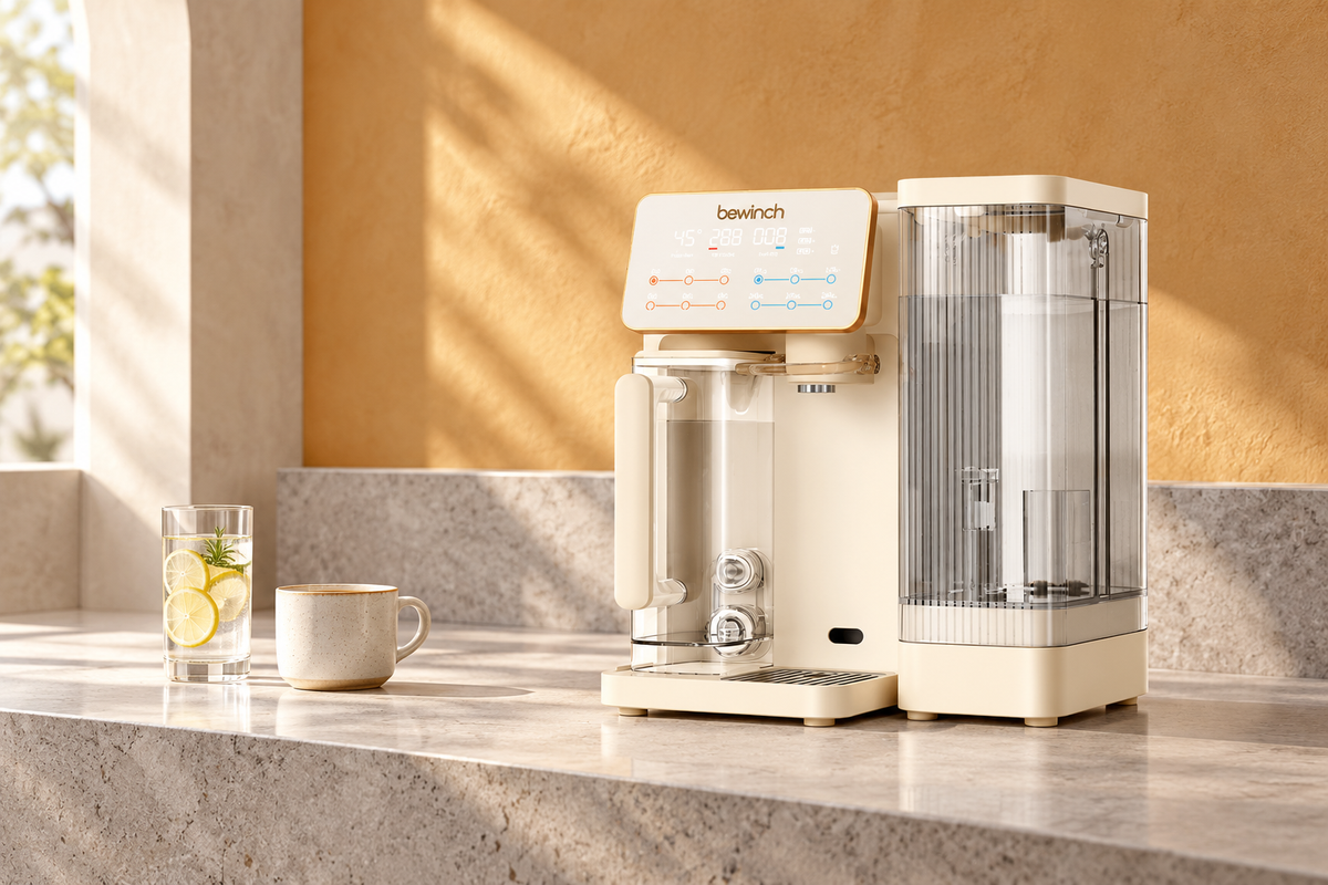 Bewinch G3 as an everyday water station in a bright minimalist interior