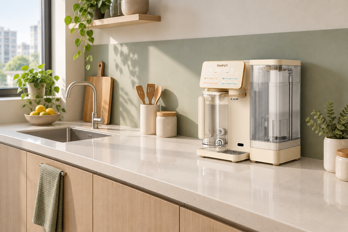 Bewinch G3 on a narrow kitchen worktop with free space in front
