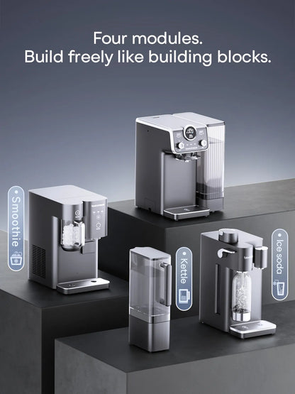 Bewinch G5 Block Countertop Water Purifier – Instant Hot/Cold/Sparkling Water, RO Filtration with Mineral Infusion, Auto Ice Maker for Home & Office