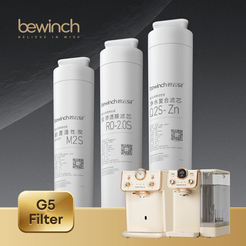 Bewinch Original Filter Cartridge for G5 Series Water Purifier, Model MC122 / R108 / QC114