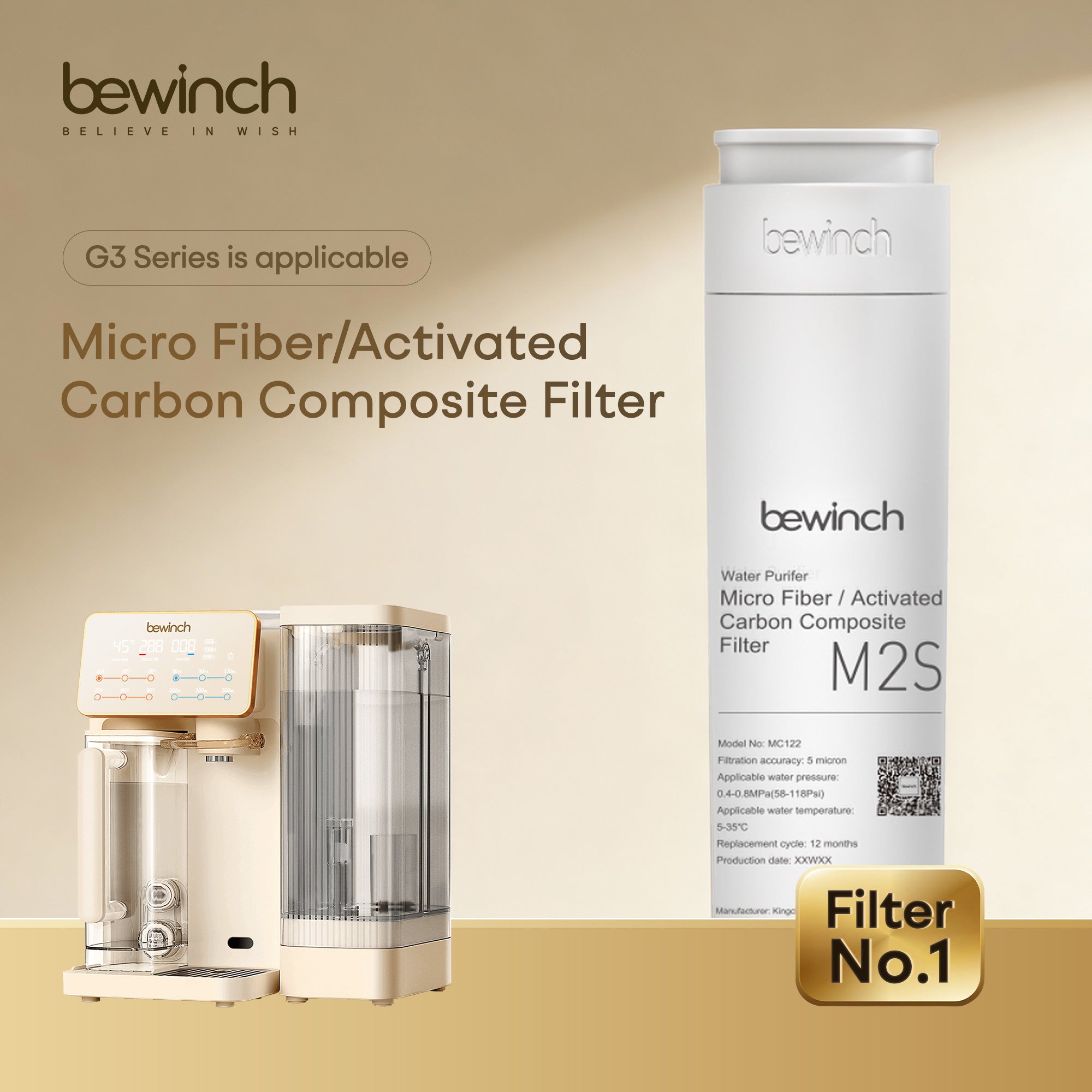 Bewinch G3 Series Water Purifier Genuine No.1 Filter Cartridge