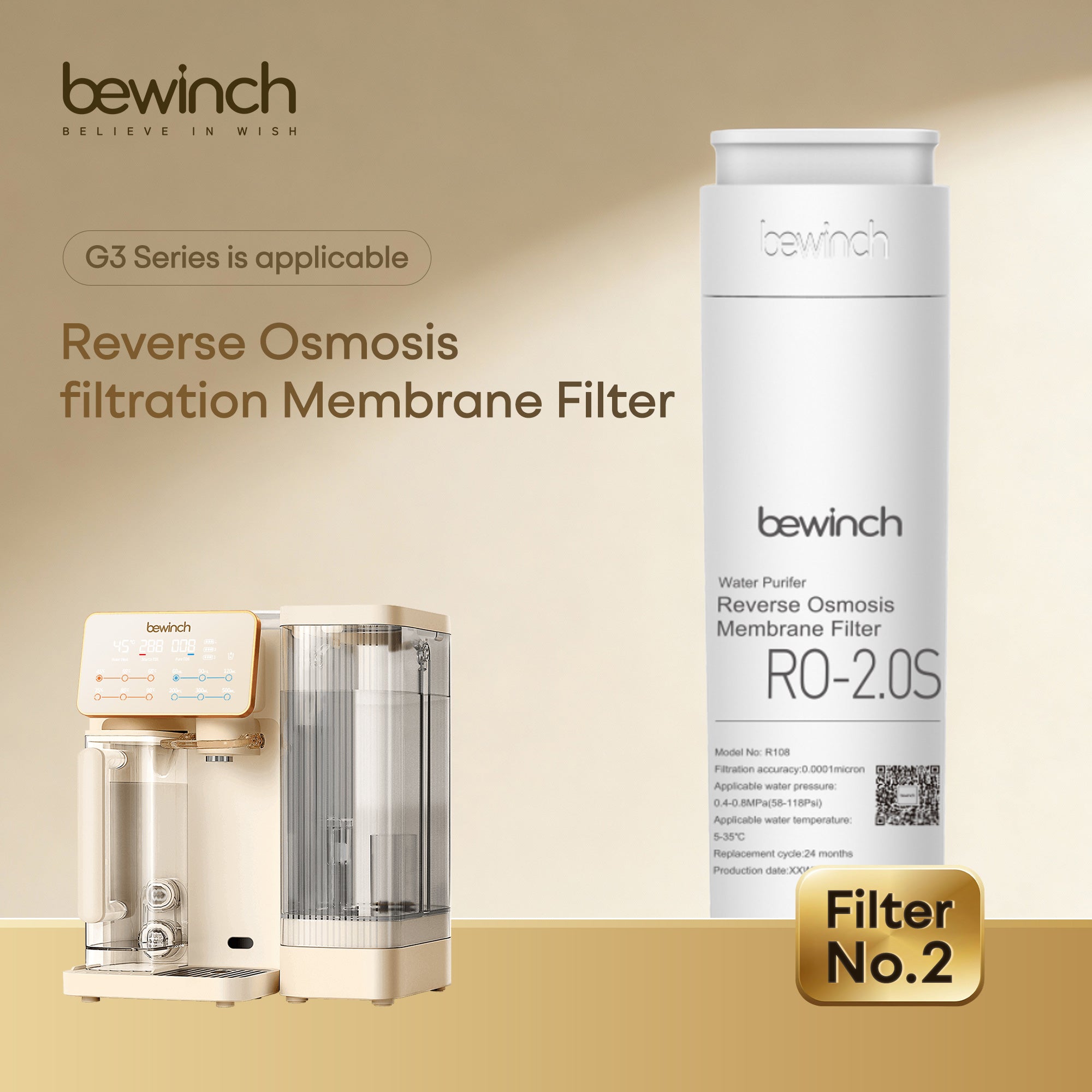 Bewinch G3 Hil Water Purifier Model R320 Original Factory Filter Set