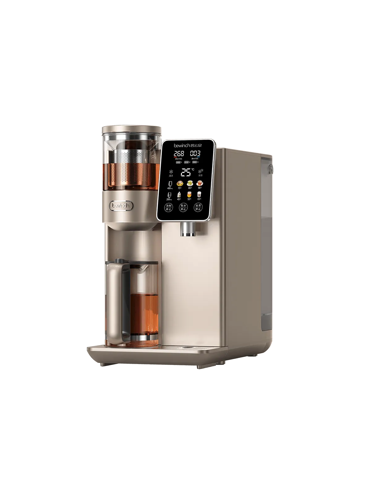 [cold water]Bewinch S5c Compact RO Water Purifier – Instant Hot/Cold & Tea Brewing Modes|Reverse Osmosis with Mineral Retention | Space-Saving Tabletop Design RT508M