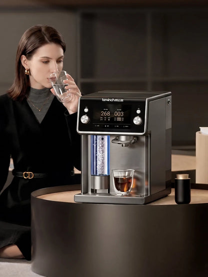 Bewinch N9 Hydrogen Water Purifier, Desktop Home All-in-one Instant Hot Direct Drinking Dispenser with Auto Hydrogen Production and Smart Tea Bar