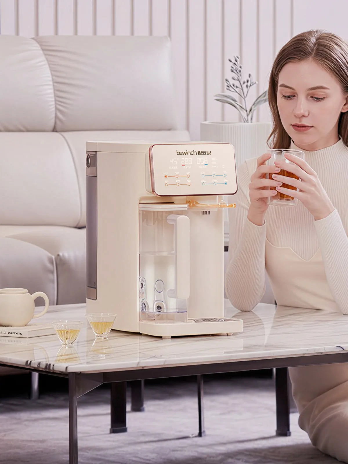 Bewinch G3 RO Mineral Water Dispenser – Instant Hot& No Plumbing | Compact Tabletop All-in-One for Homes R315M
