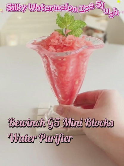 Bewinch G5 Block Countertop Water Purifier – Instant Hot/Cold/Sparkling Water, RO Filtration with Mineral Infusion, Auto Ice Maker for Home & Office